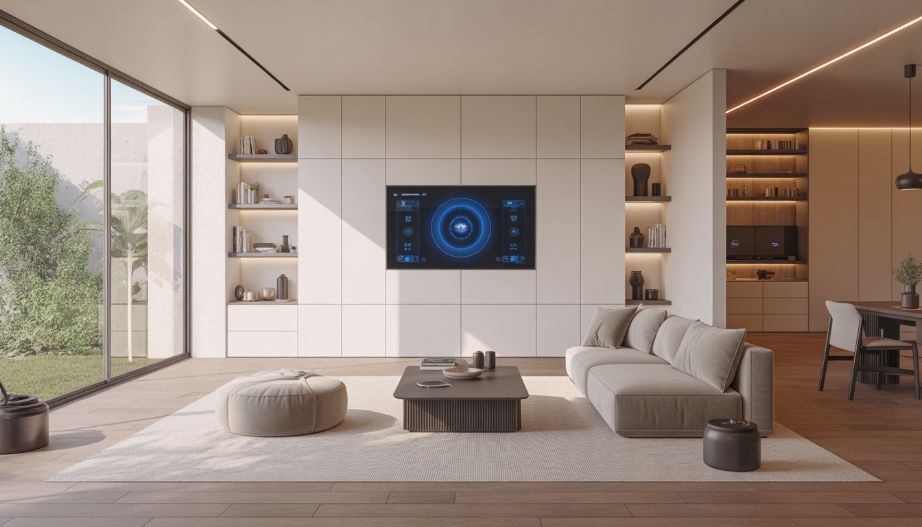 Optimized living space with smart storage solutions